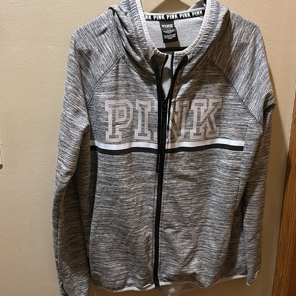 Pink VS Full Zip Hoodie - Picture 2 of 5
